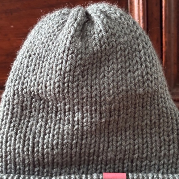 Studio 120 handmade knit teal beanie Adult size main image 5